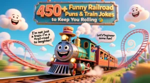 Read more about the article 450+ Funny Railroad Puns & Train Jokes to Keep You Rolling 🚆