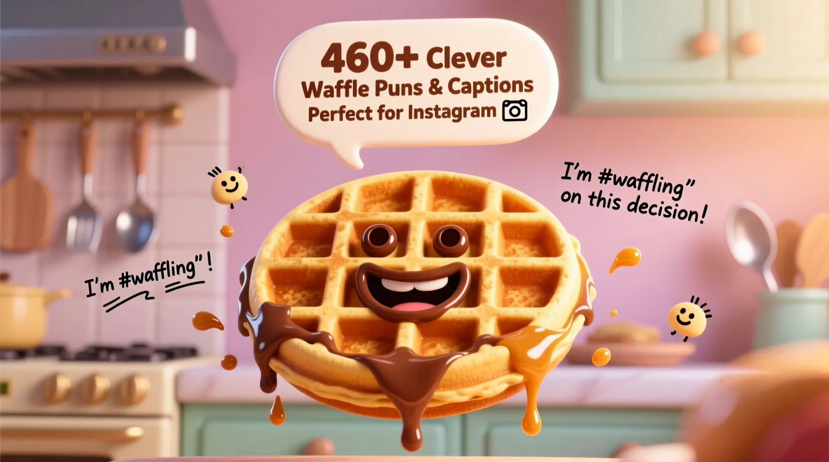 You are currently viewing 460+ Clever Waffle Puns & Captions Perfect for Instagram 📸