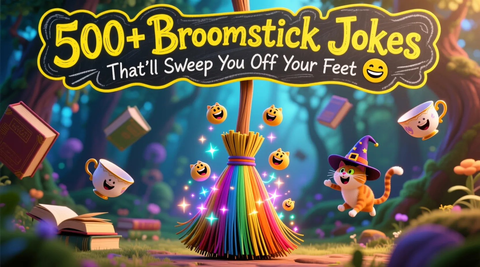 You are currently viewing 500+ Broomstick Jokes That’ll Sweep You Off Your Feet 🧹😂