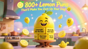 Read more about the article 🍋 800+Lemon Puns That’ll Make You Zest Up Your Day! 😄