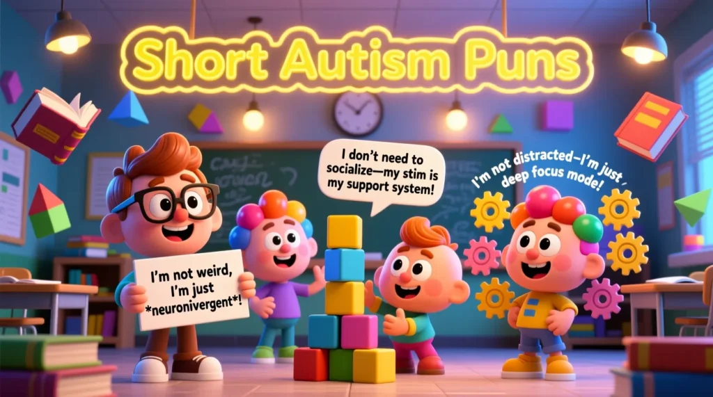 Short Autism Puns