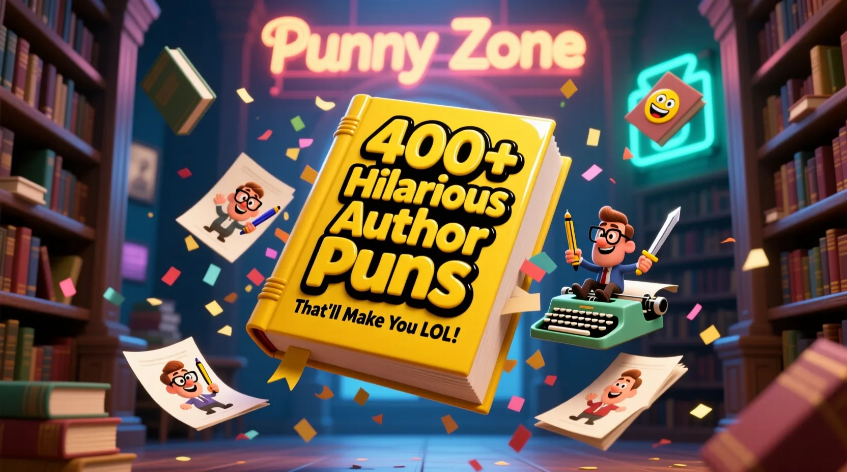 You are currently viewing ✍️😂 400+ Hilarious Author Puns That’ll Make You LOL