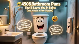 Read more about the article 🚿😂450+Bathroom Puns That’ll Leave You in Splits (and Maybe a Few Giggles)