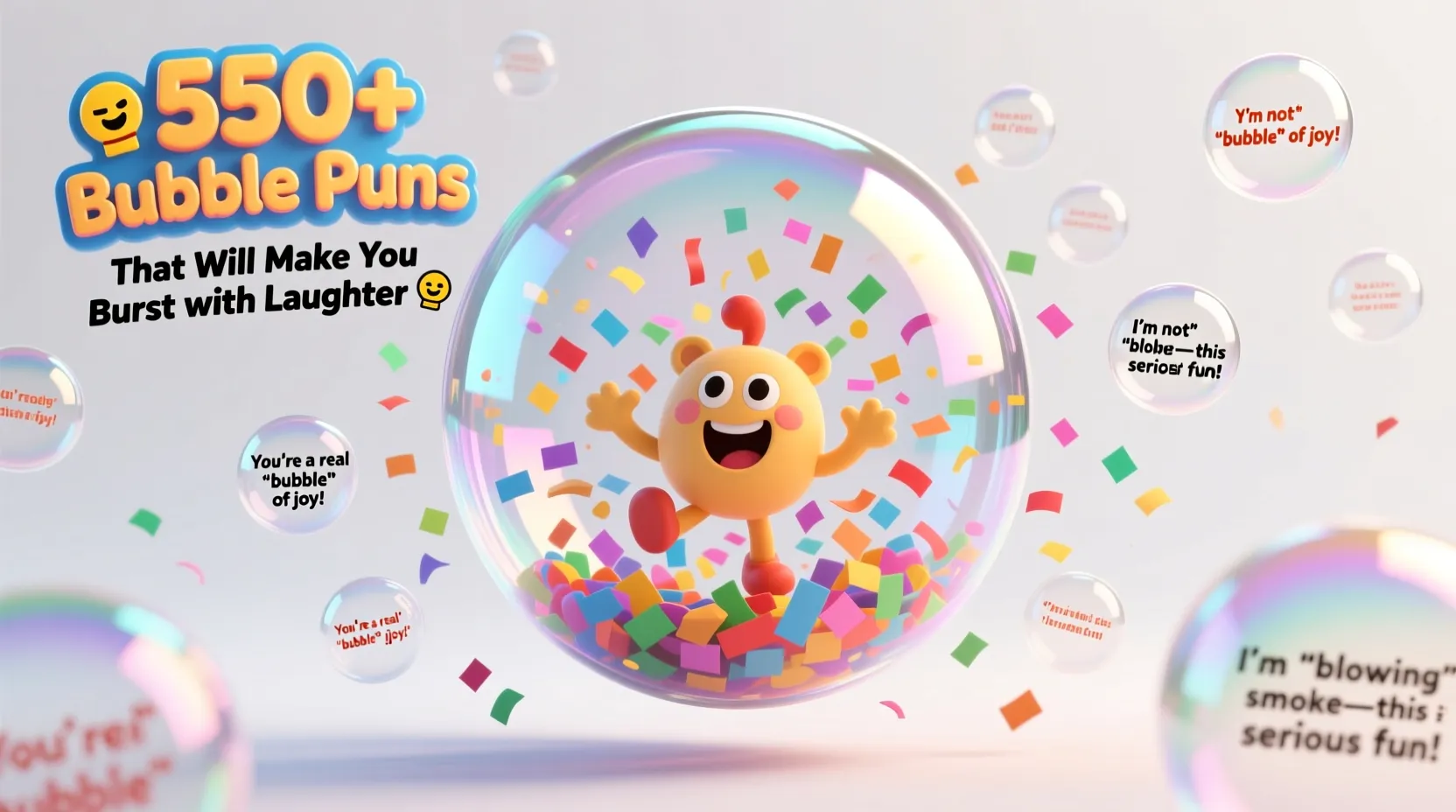 You are currently viewing 🎈550+Bubble Puns That Will Make You Burst with Laughter 🎈