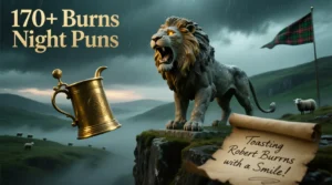 Read more about the article 🥃🏴‍☠️ 170+ Burns Night Puns to Toast Robert Burns with a Smile! 🥂🐑