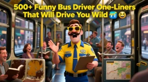 Read more about the article 500+ Funny Bus Driver One-Liners That Will Drive You Wild 🛞🤣