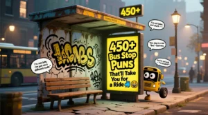 Read more about the article 450+ Bus Stop Puns That’ll Take You for a Ride 🚌😂