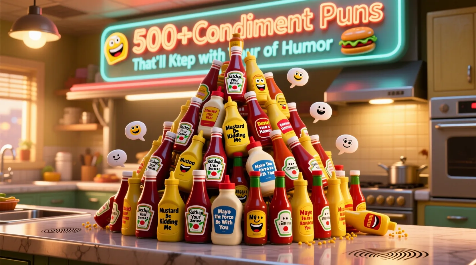You are currently viewing 🥫 500+Condiment Puns That’ll Ketchup with Your Sense of Humor 😂🌭