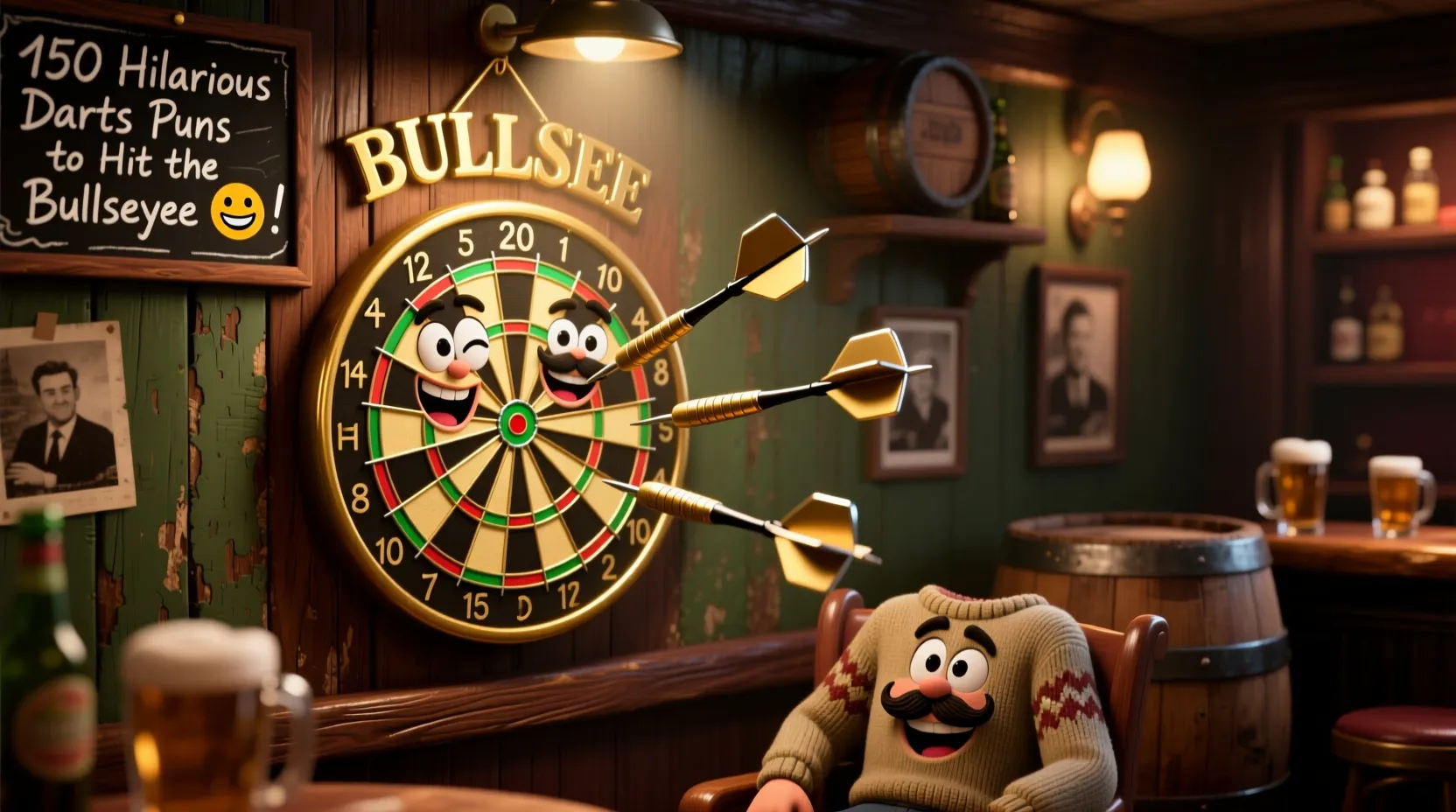 You are currently viewing 150 Hilarious Darts Puns to Hit the Bullseye 😂