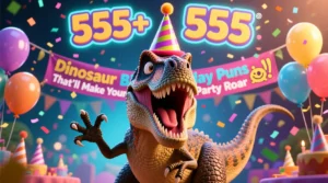 Read more about the article 555+ Dinosaur Birthday Puns That’ll Make Your Party Roar 🦖🎉