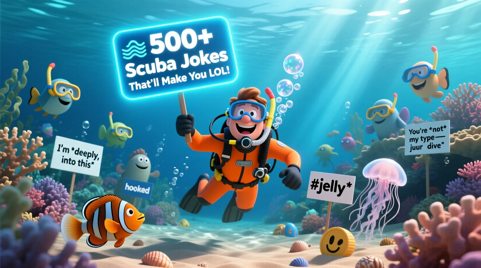 You are currently viewing 🤿🌊 500+ Pun-derful Scuba Jokes That’ll Make You LOL