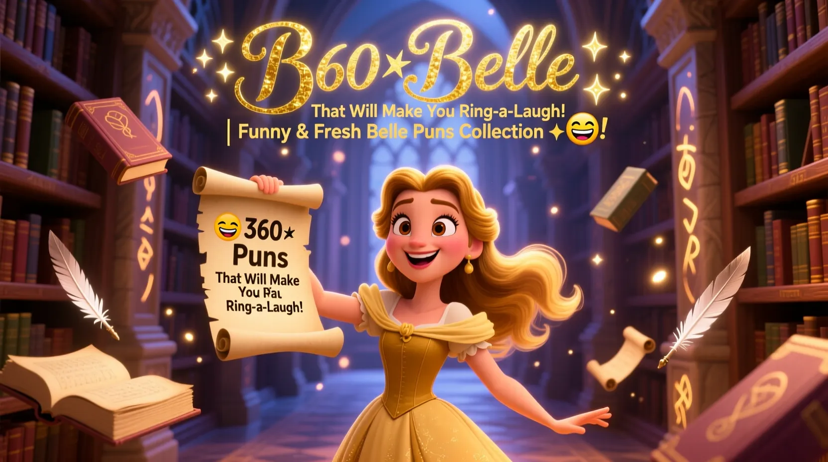 You are currently viewing 😂✨360+Belle Puns That Will Make You Ring-a-Laugh! | Funny & Fresh belle puns Collection ✨😂