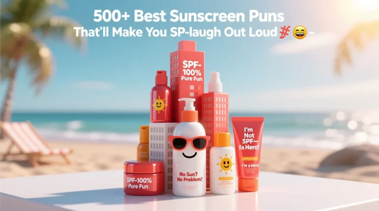 500+Best Sunscreen Puns That’ll Make You SPF-laugh Out Loud 🧴😂