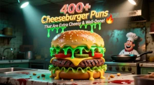 Read more about the article 400+Cheeseburger Puns That Are Extra Cheesy & Well-Done! 🧀🔥
