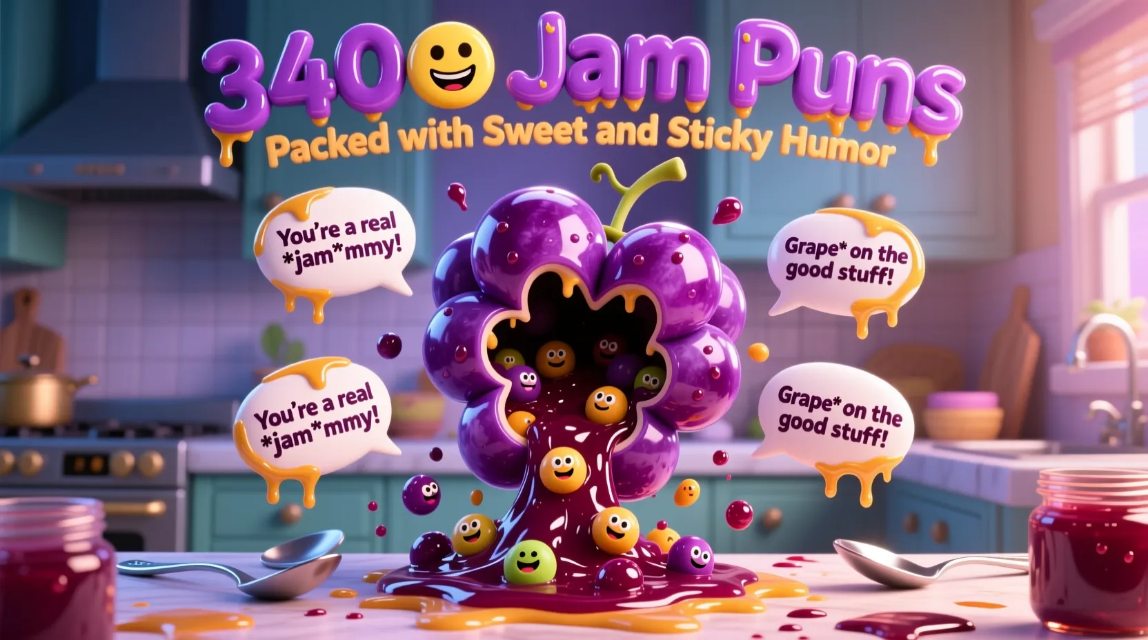 You are currently viewing 🍇😆 340+ Jam Puns Packed with Sweet and Sticky Humor