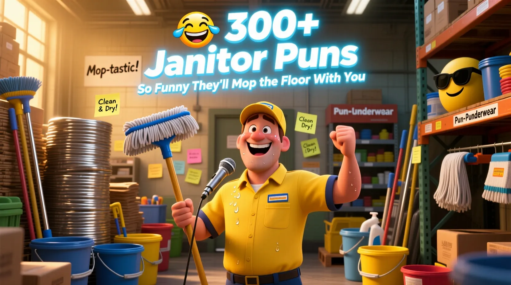 You are currently viewing 🪣😂 300+ Janitor Puns So Funny They’ll Mop the Floor With You