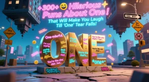 Read more about the article 😂✨300+Hilarious Puns About One That Will Make You Laugh Till “One” Tear Falls!
