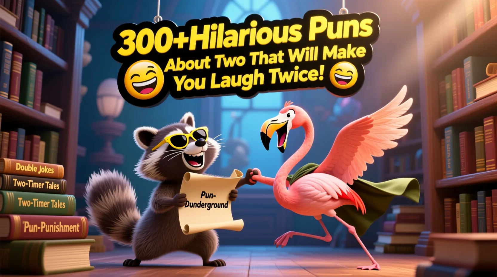 You are currently viewing 😂😜300+Hilarious Puns About Two That Will Make You Laugh Twice! 😜😂
