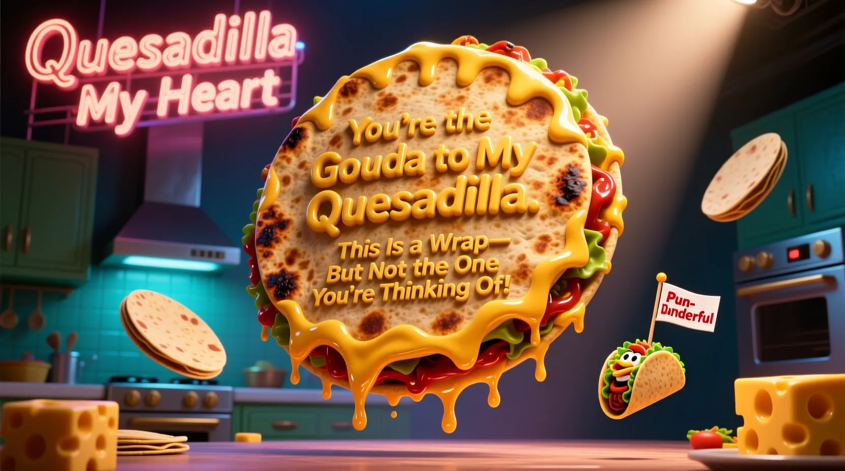 You are currently viewing 🌮🧀450+Quesadilla Puns That Are Too Gouda to Be True: The Funniest Quesadilla Puns on the Internet