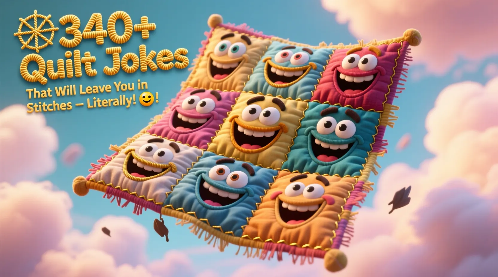 You are currently viewing 🧵🤣340+Quilt Jokes That Will Leave You in Stitches — Literally! 🤣🧵