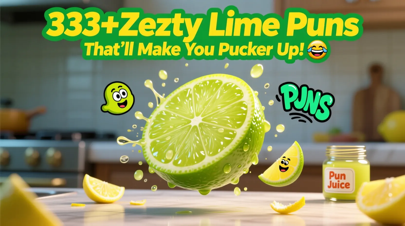 You are currently viewing 333+Zesty Lime Puns That’ll Make You Pucker Up! 😂