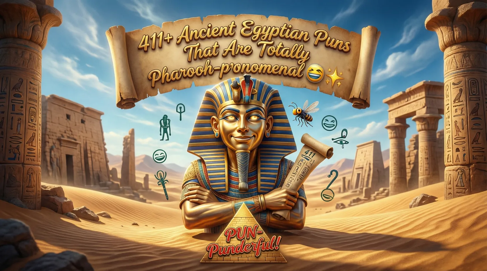 You are currently viewing 411+Ancient Egyptian Puns That Are Totally Pharaoh-nomenal 😆✨