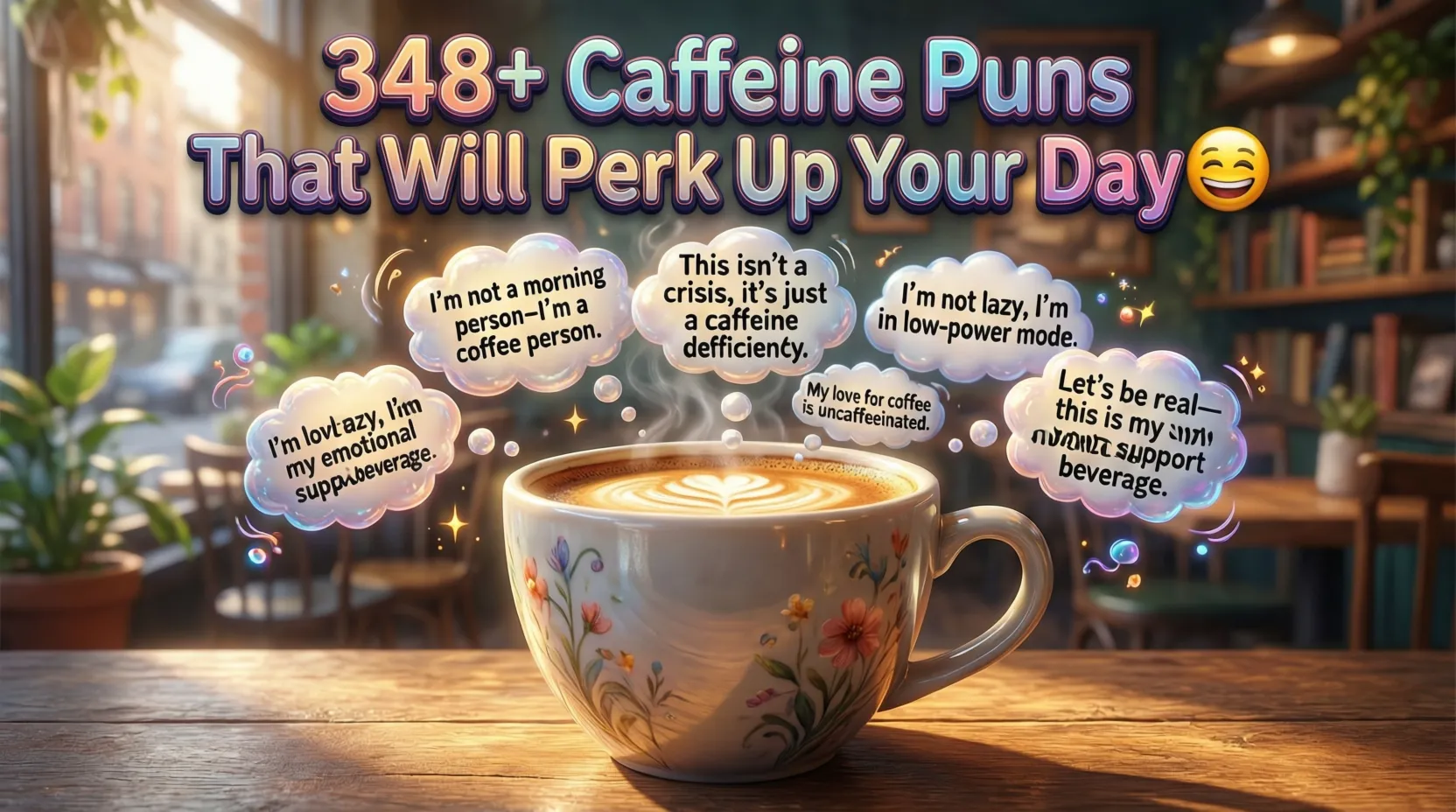 You are currently viewing 348+Caffeine Puns That Will Perk Up Your Day 😂