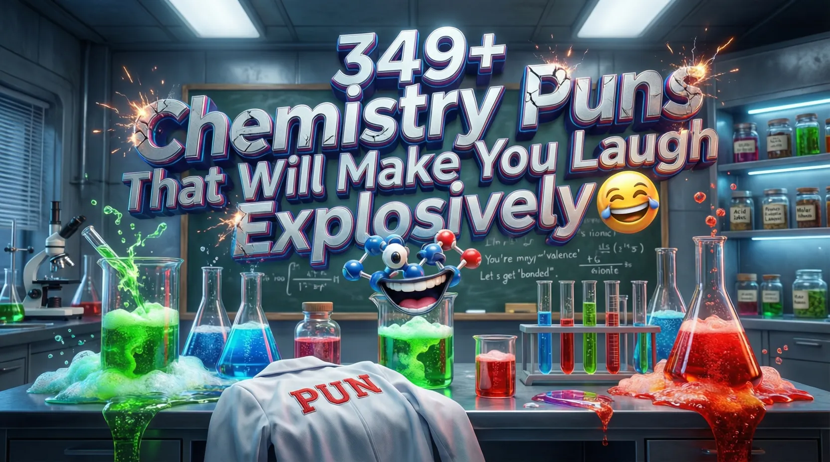 You are currently viewing 349+Chemistry Puns That Will Make You Laugh Explosively 😂