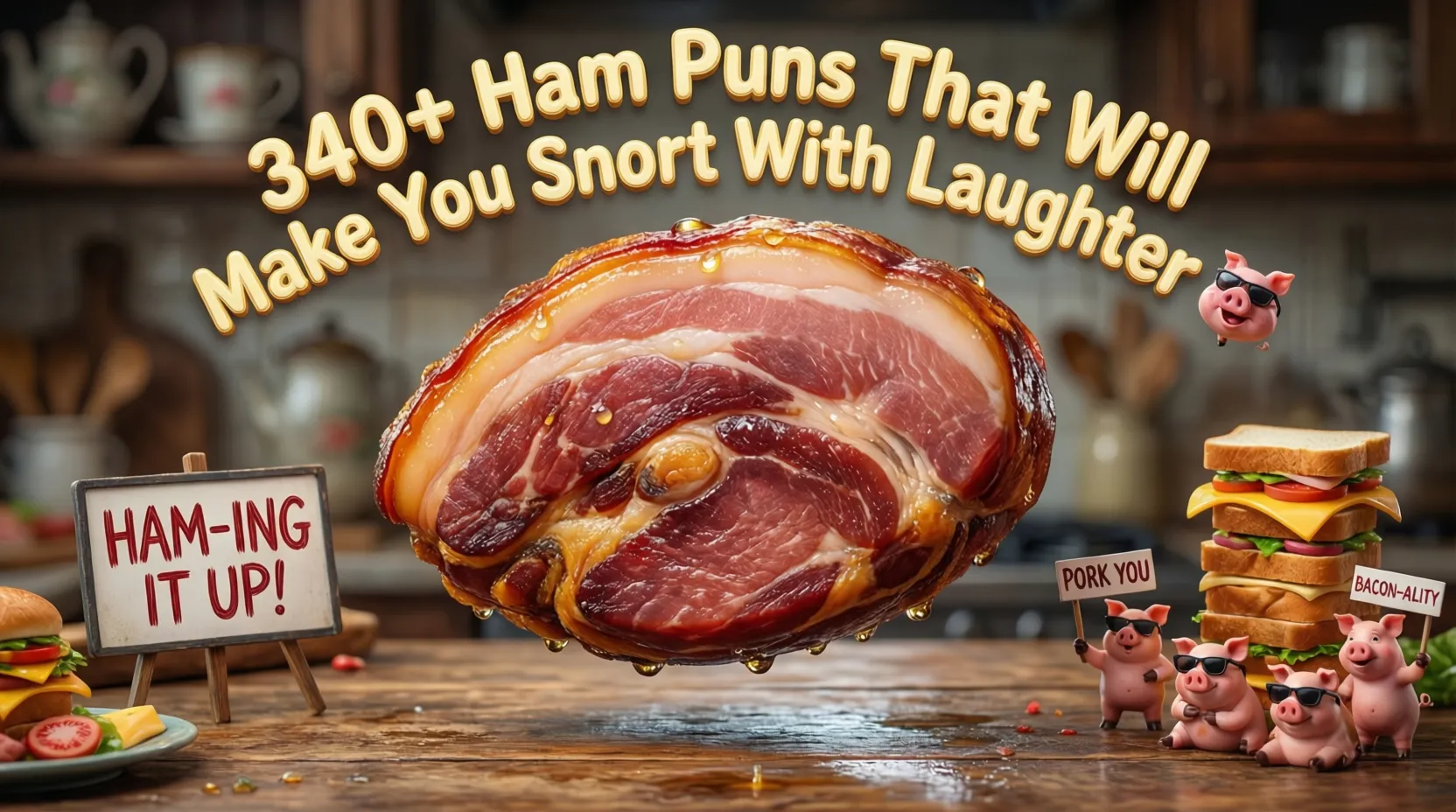 You are currently viewing 340+Ham Puns That Will Make You Snort With Laughter 🐷
