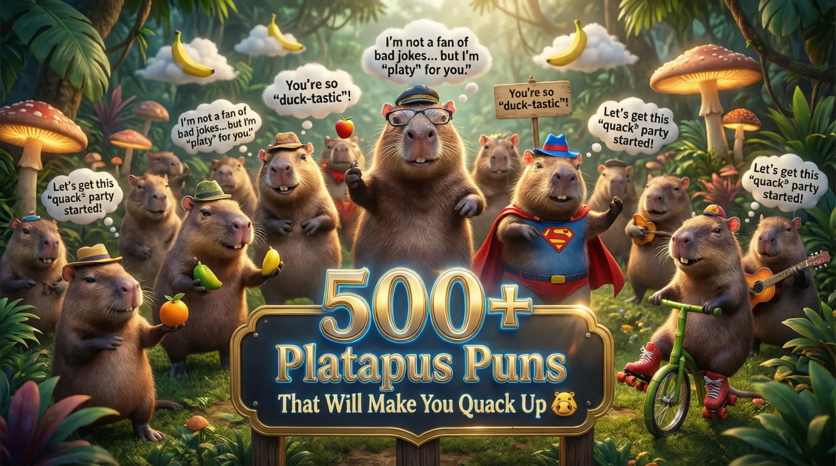 You are currently viewing 500+Platypus Puns That Will Make You Quack Up 🐾