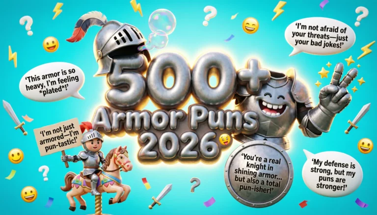 500+ Armor Puns Hilarious Jokes to Stay Protected With Laughter in 2026 😂⚔️