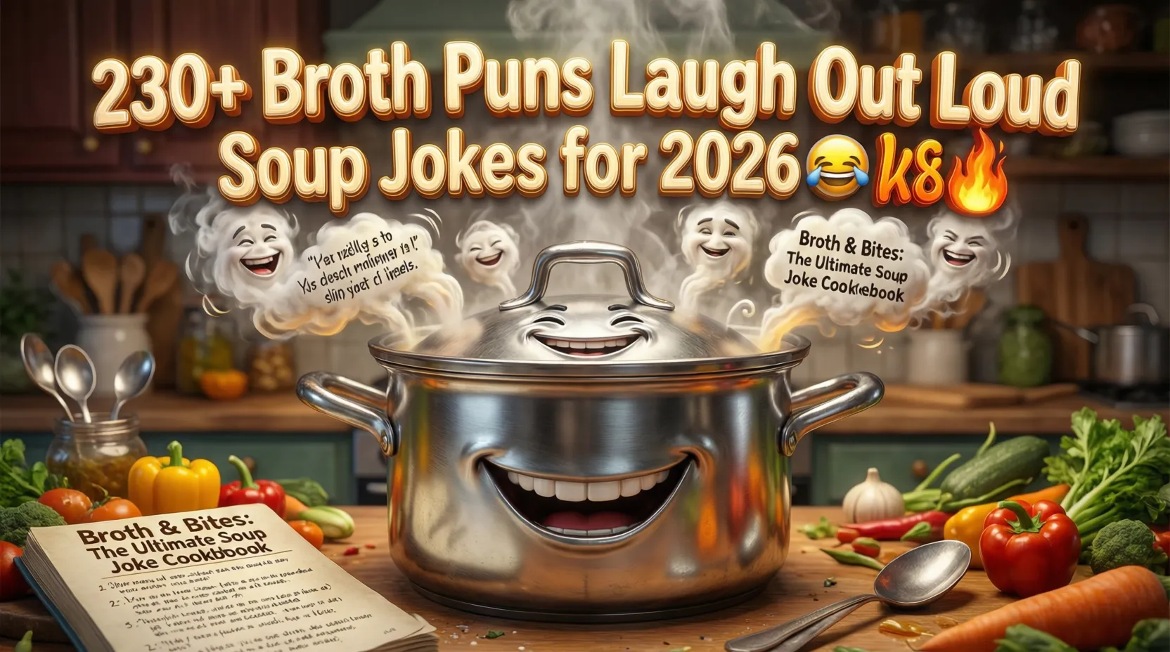 Read more about the article 230+ Broth Puns Laugh Out Loud Soup Jokes for 2026 😂🔥