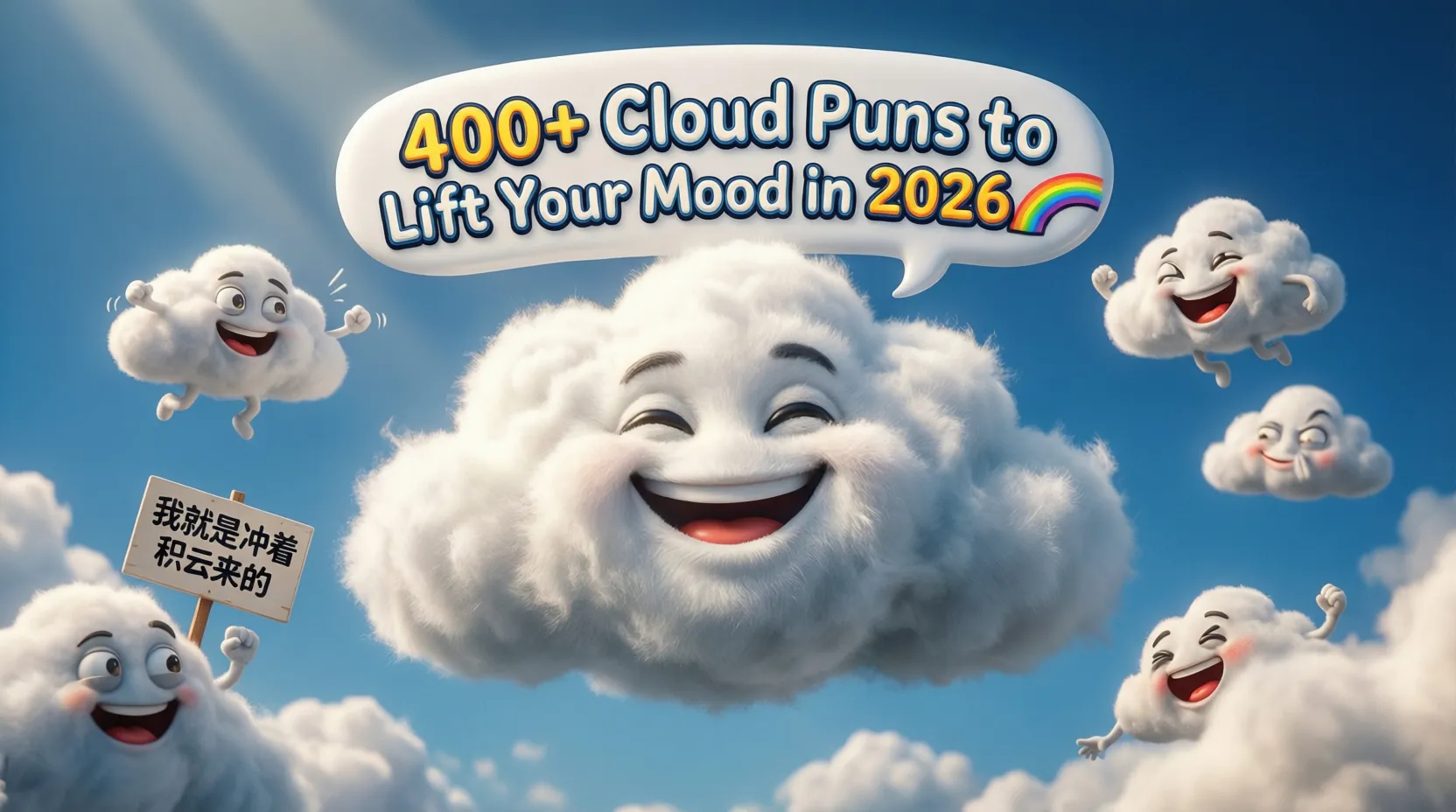 Read more about the article 400+ Clever Cloud Puns and Jokes to Cheer You Up in 2026 ☀️🤣