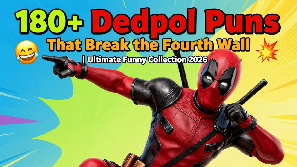 Read more about the article 180+ Deadpool Puns That Break the Fourth Wall 😂💥 | Ultimate Funny Collection 2026