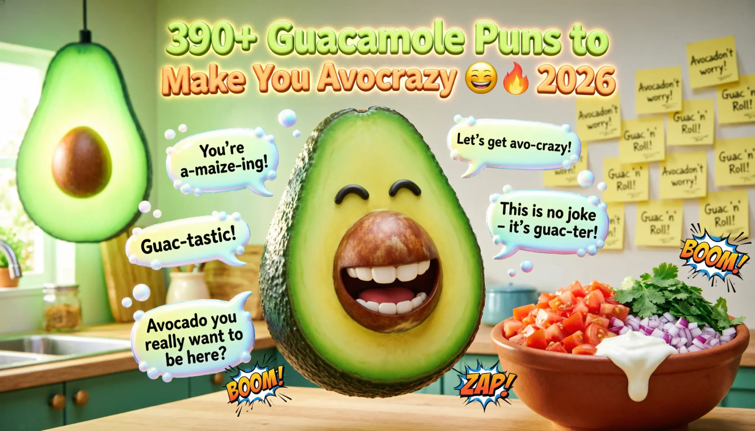 You are currently viewing 390+ Guacamole Puns That Prove Avocados Are Comedy Gold