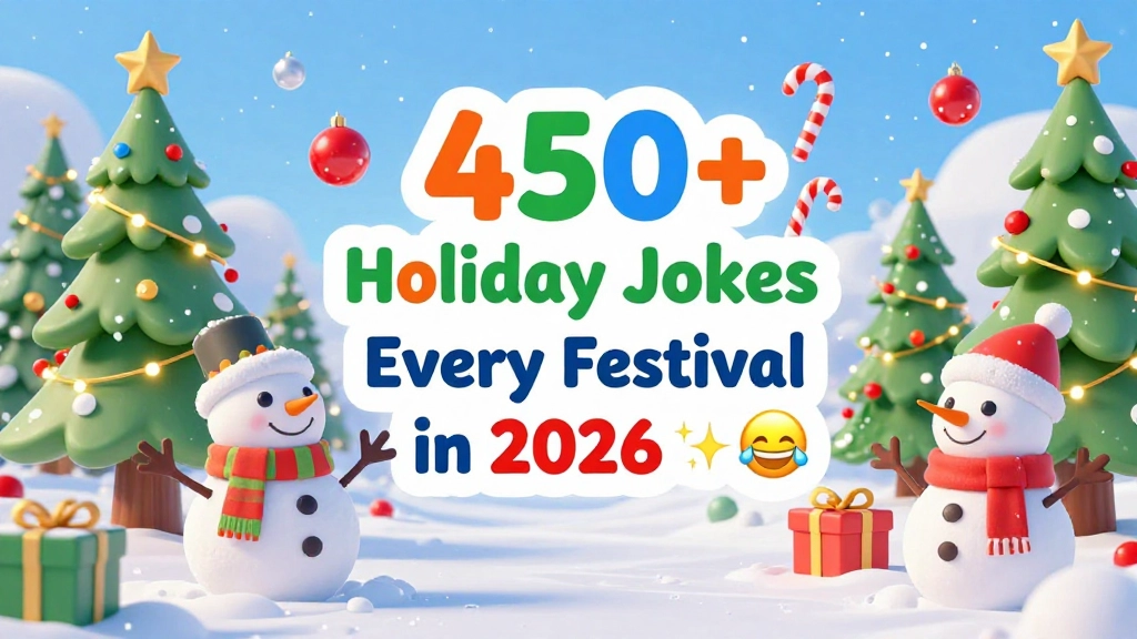 You are currently viewing 450+ Holiday Jokes to Light Up Every Festival in 2026 ✨😂