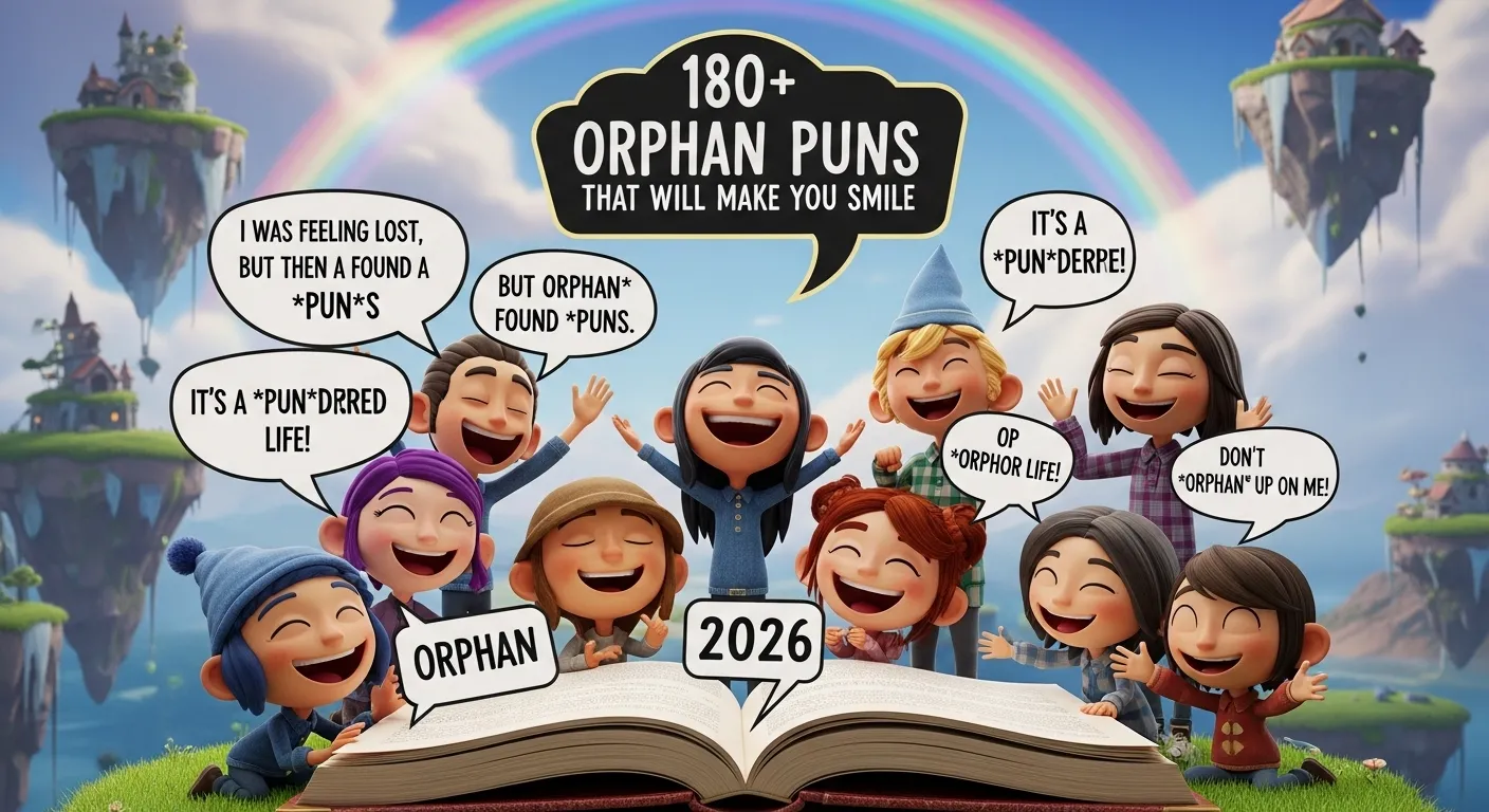 Read more about the article 180+ Orphan Puns That Will Make You Smile in 2026 😂💙✨