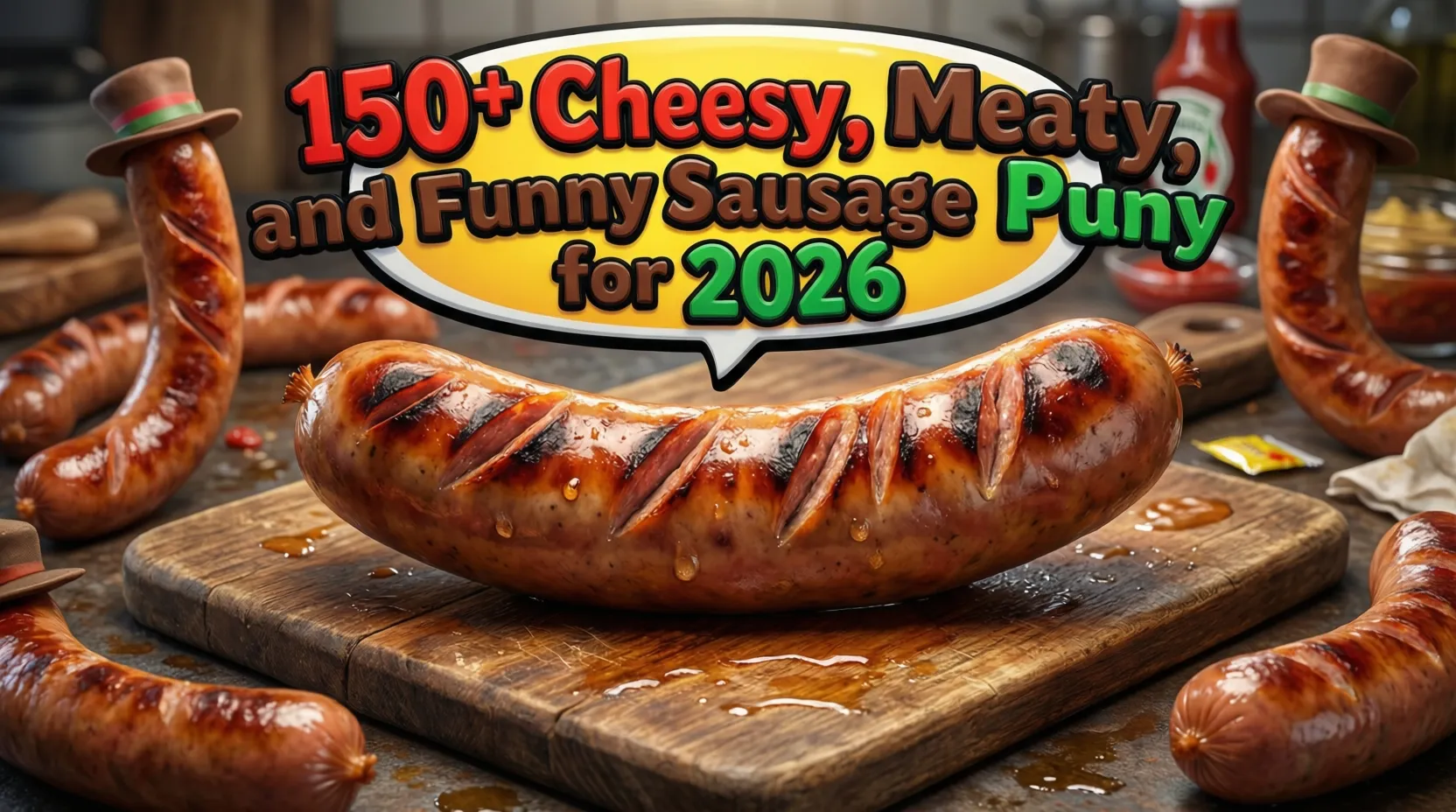 You are currently viewing 150+ Cheesy, Meaty, and Funny Sausage Puns for 2026 😎🌭