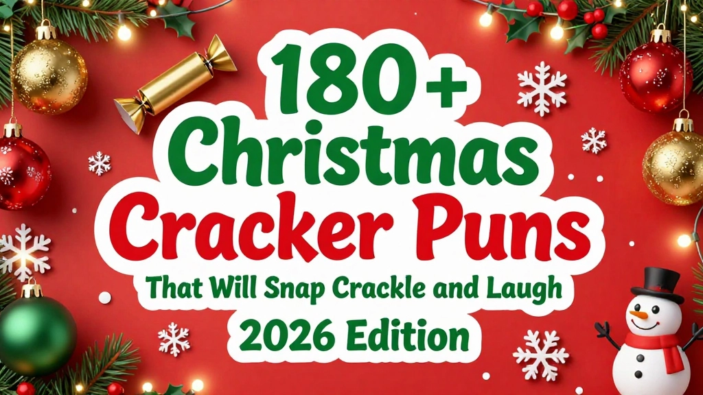 You are currently viewing 180+ Christmas Cracker Puns That Will Snap Crackle and Laugh 🎉 2026 Edition