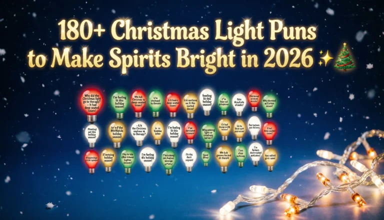 180+ Christmas Light Puns to Make Spirits Bright in 2026 ✨🎄