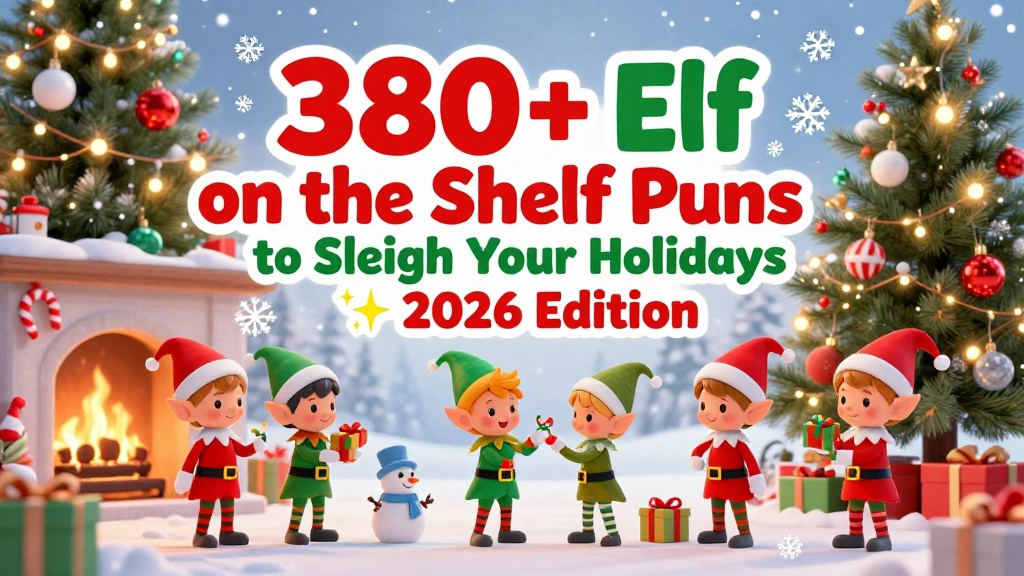 You are currently viewing 380+ Elf on the Shelf Puns to Sleigh Your Holidays 😂✨ 2026 Edition