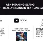 Ash Meaning Slang