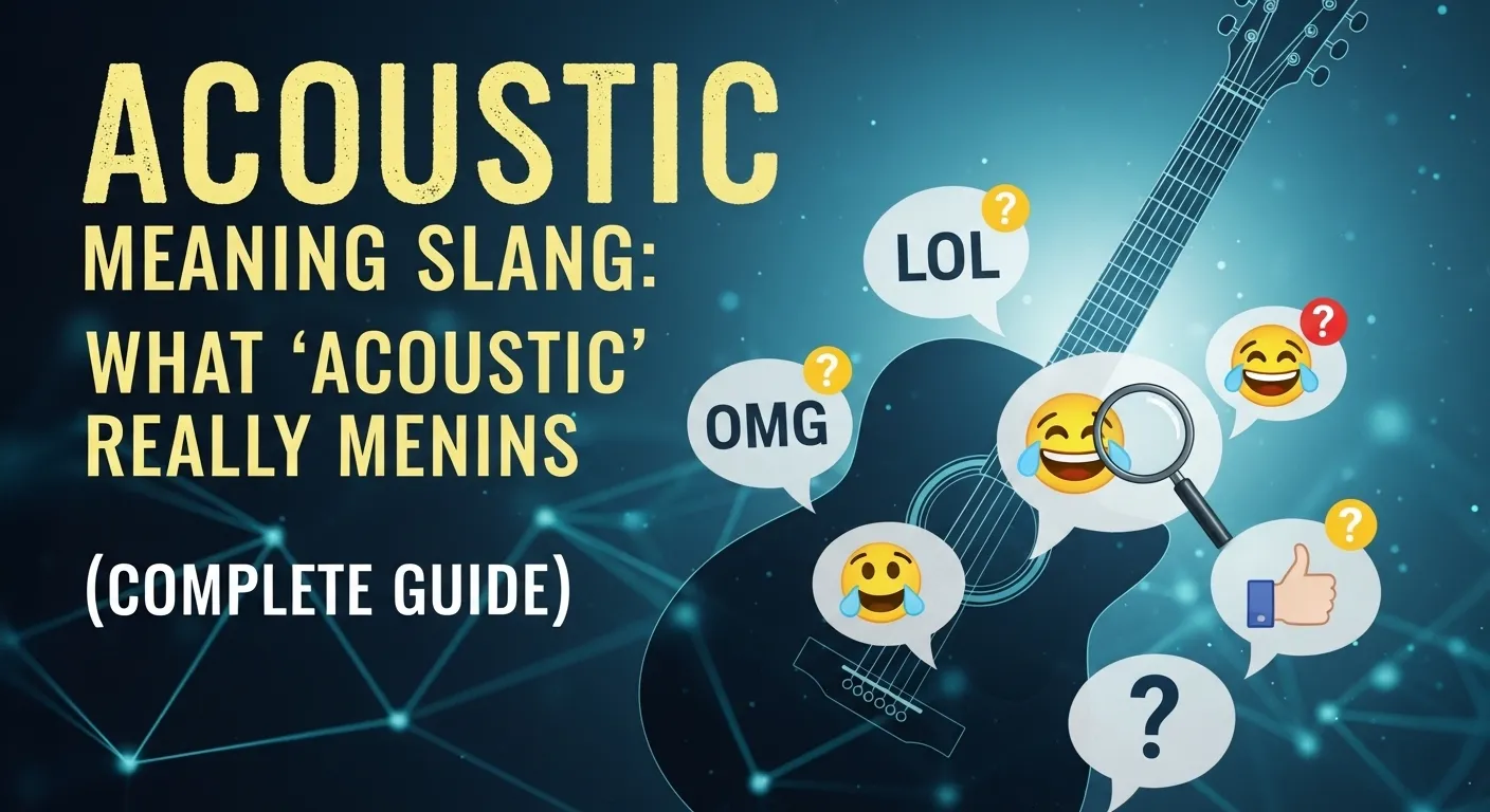 Acoustic Meaning Slang
